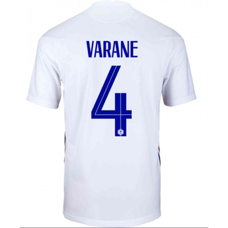Billiga Fotbollströjor Frankrike Raphael Varane 4 Borta tröja EM 2020 Kortärmad